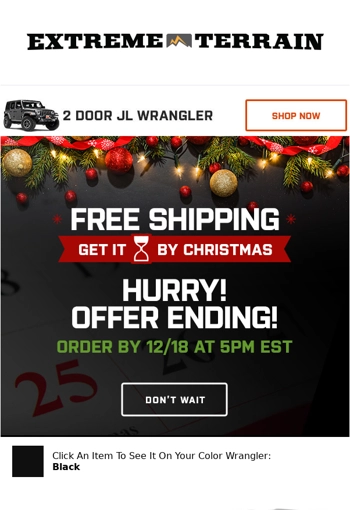Get It Shipped FREE! Under the Tree by 12/24