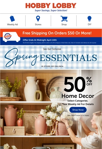 Get To Styling With 50% Off Home Decor!