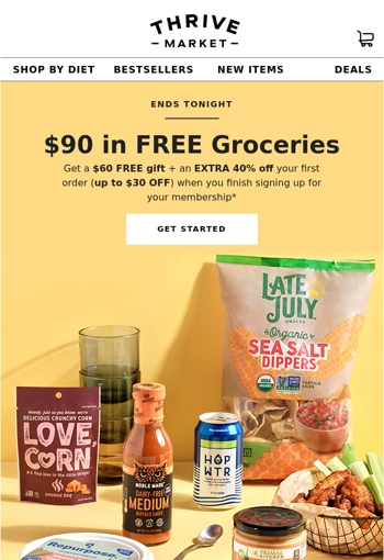 Reminder: Claim your $90 in FREE groceries